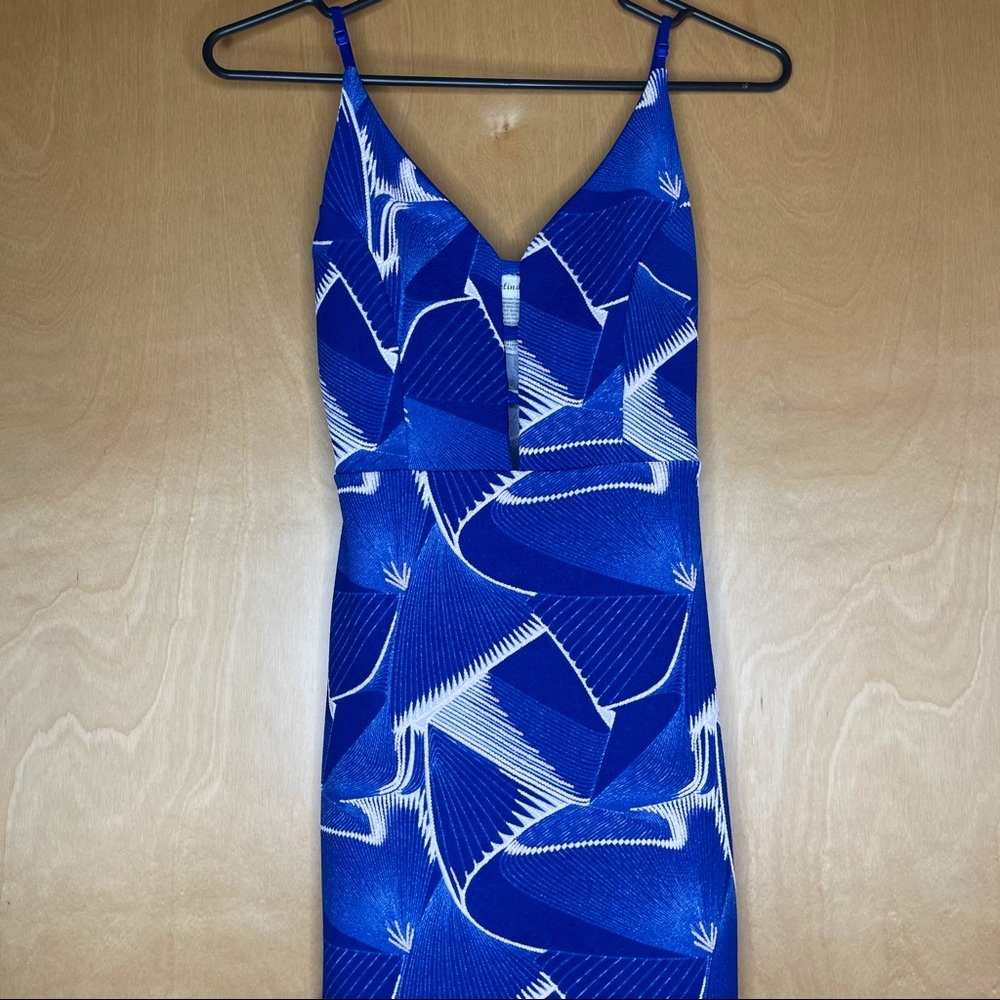 Blue mini dress